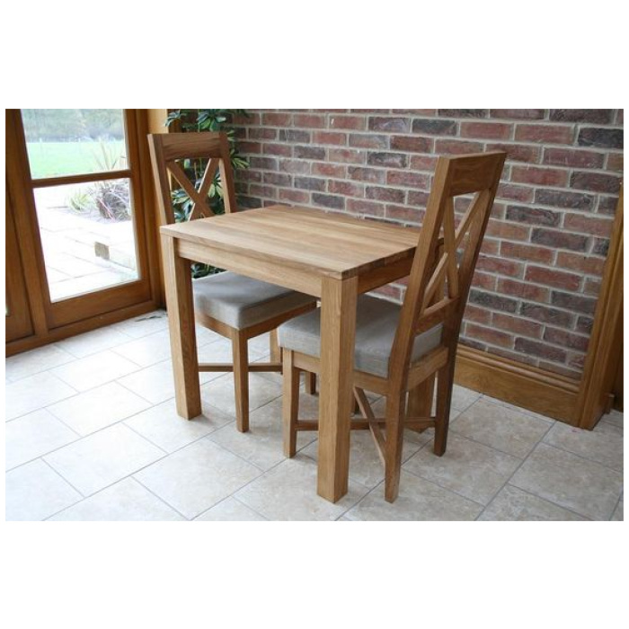 2 seater oak table